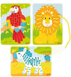 Goki Wooden Stringing Puzzles