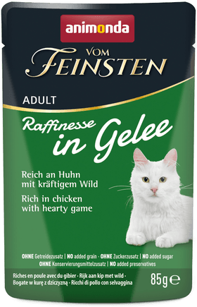 Animonda Vom Feinsten Adult Raffinesse i gelé kylling med vilt