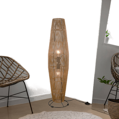 Reality Leuchten Miki gulvlampe brun 103 cm