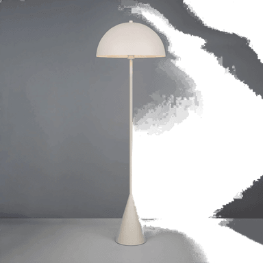 Trio Lighting Alfie gulvlampe, lys grå