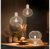 Trio Lighting Pendel Gila 33 cm Sand