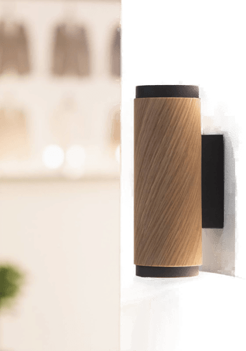 Elobra Vegglampe Bolivia, eik/svart