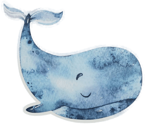 Elobra LED-vegglampe Paul Pottwal blå