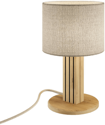 Elobra Bordlampe Inka S, eik/svart