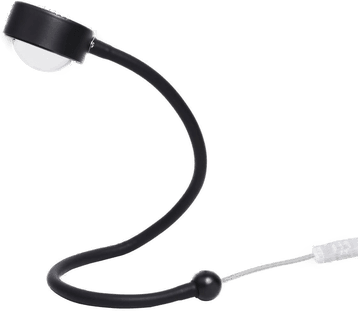 Lightme Powerlens Snake bordlampe, svart