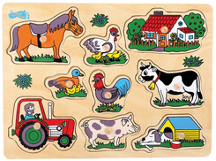 Small Foot Wooden Stud Puzzle