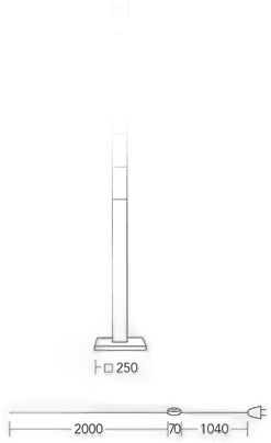 Herzblut LED-gulvlampe Lana