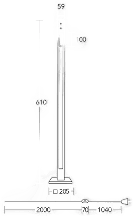 Herzblut LED-gulvlampe Karl G