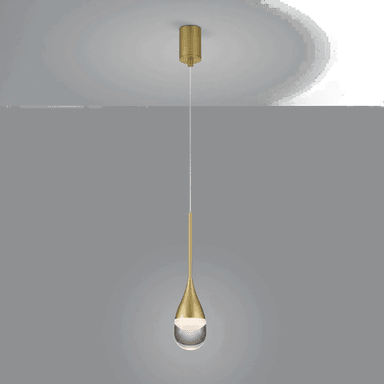 Helestra Deep LED-hengelampe, matt gull