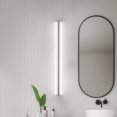 Helestra LED-speillampe LOOM 90 cm krom