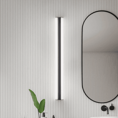 Helestra LED-speillampe LOOM 90 cm svart