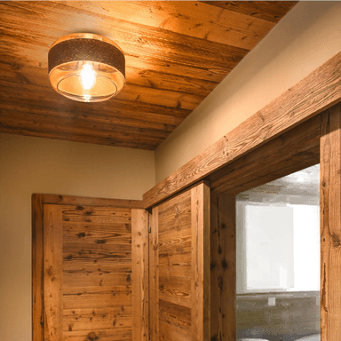 SLV Pantilo Rope 27 taklampe brun/gull