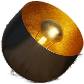 Kare Apollon gulvlampe, svart