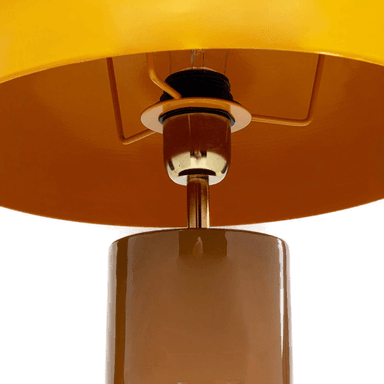 Kare Josy bordlampe, gul