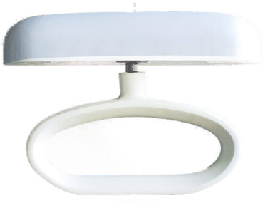 Kare bordlampe Suki, beige, 26 cm