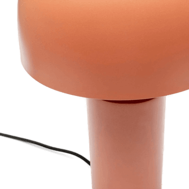 Kare bordlampe Loungy, brun