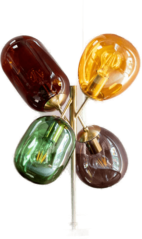 Kare bordlampe Balloon Dance, 48 cm