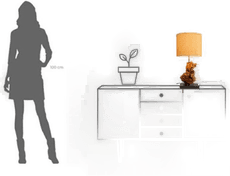 Kare bordlampe Nature Flame 56 cm