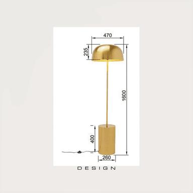 Kare gulvlampe Loungy 160 cm