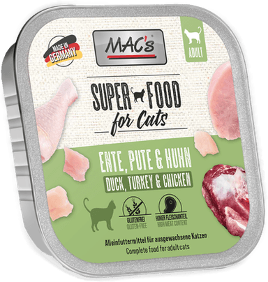 MAC's Skål And, kalkun & kylling 32 x 100 g