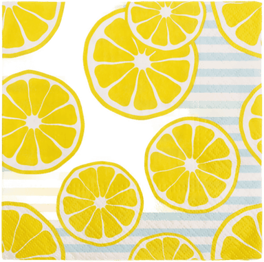 Out Of The Blue Servietter Sitronskiver 20-pakning