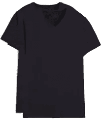 Falke 2-Pack V-Neck T-Shirt Black