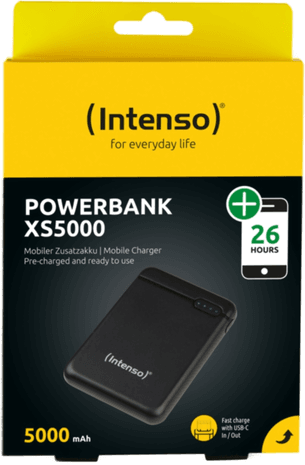 Intenso Powerbank 5000 mAh, svart