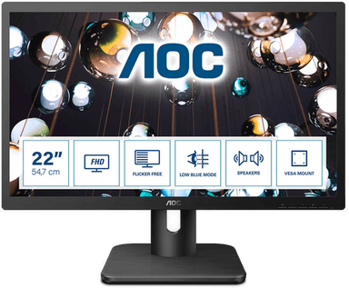 Aoc 22E1D 21,5" LED-skjerm