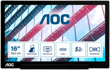 Aoc I1601P 15,6" LED-skjerm