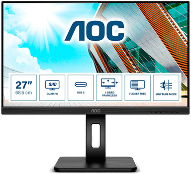 Aoc Q27P2CA 27" LED-skjerm 2560x1440