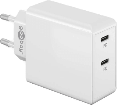 Goobay PD Dual USB-C Hurtiglader 36W