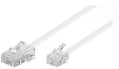 Pro telefonkabel - Hvit - 3 meter