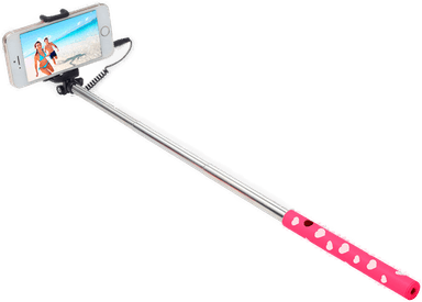 Ultron Selfiestang 15-45cm Rosa/Hvit