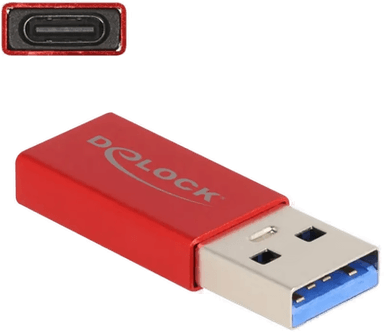 Delock USB-A til USB-C adapter, aktiv, 10 Gbps