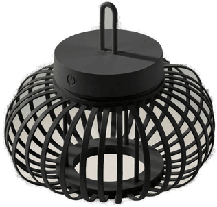 Just Light Akuba LED-bordlampe 22 cm svart