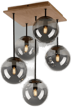 Just Light Green Widow taklampe femflammet