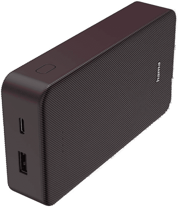 Hama Powerbank Colour 20 20000mAh USB-C+USB-A Plomme