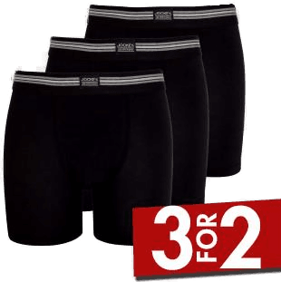 Jockey Cotton Stretch Boxer Trunk Svart