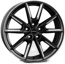 BORBET LX18 Black Matt Silver Spoke Rim 8x18 5/112 ET40 B66.6