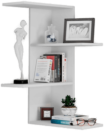 VCM Hjørnehylle Balos Hvit