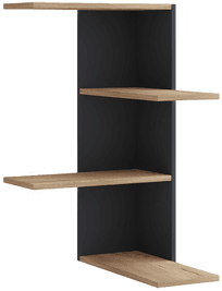 VCM Hjørnehylle Balos Svart