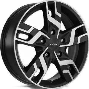 RONAL R64 Jet Black Matt 7x17 5/130 ET33