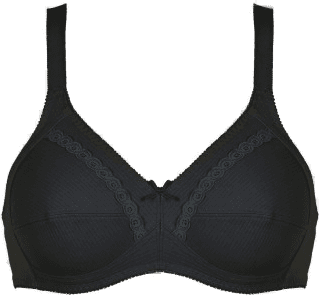 Naturana Cotton Soft Bra Svart