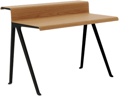 Vitra Courier skrivebord light oak/deep black