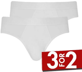 Jockey Microfiber Air Brief Hvit