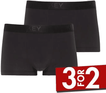 Jockey 2P Short Trunks Svart