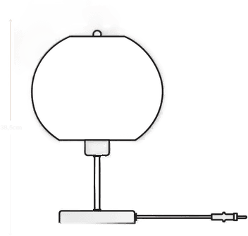 LEDVANCE Ball bordlampe, brun