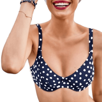 Rosa Faia Blue Dots Luna Bikini Bra