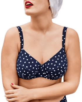 Rosa Faia Blue Dots Luna Big Cup Bikini Bra