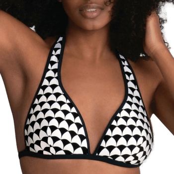 Rosa Faia Mina Bikini Top Svart/Hvit